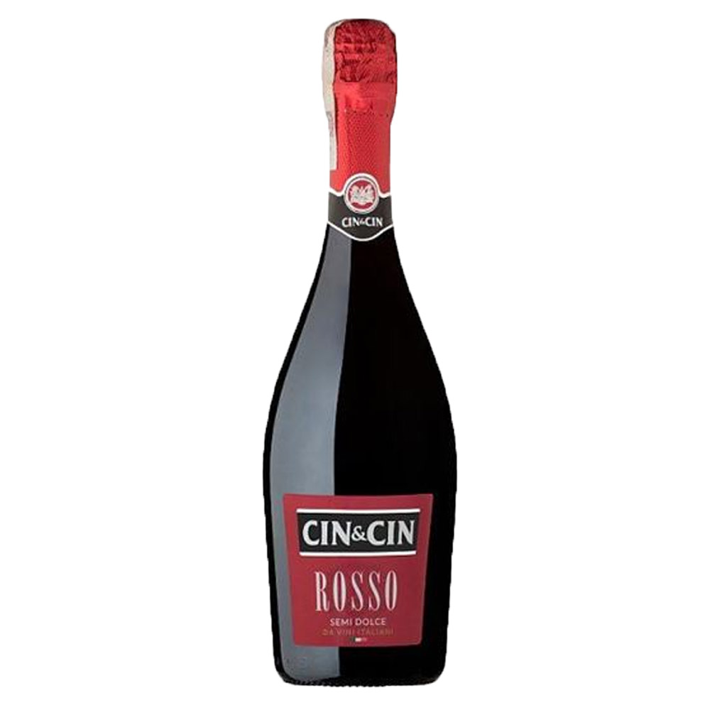 Wino Cin&Cin musujące 11% czerwone półsłodkie 750 ml