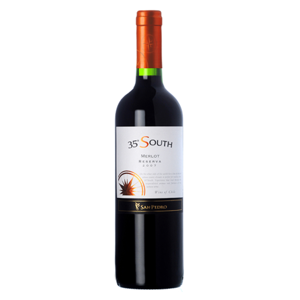 Wino 35 South Merlot 14% czerwone wytrawne 750 ml