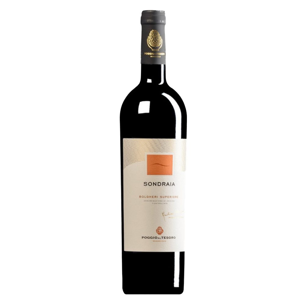 Wino Poggio Al Tesoro Sondraia Bolgheri Superiore DOC 15% wytrawne czerwone 750 ml
