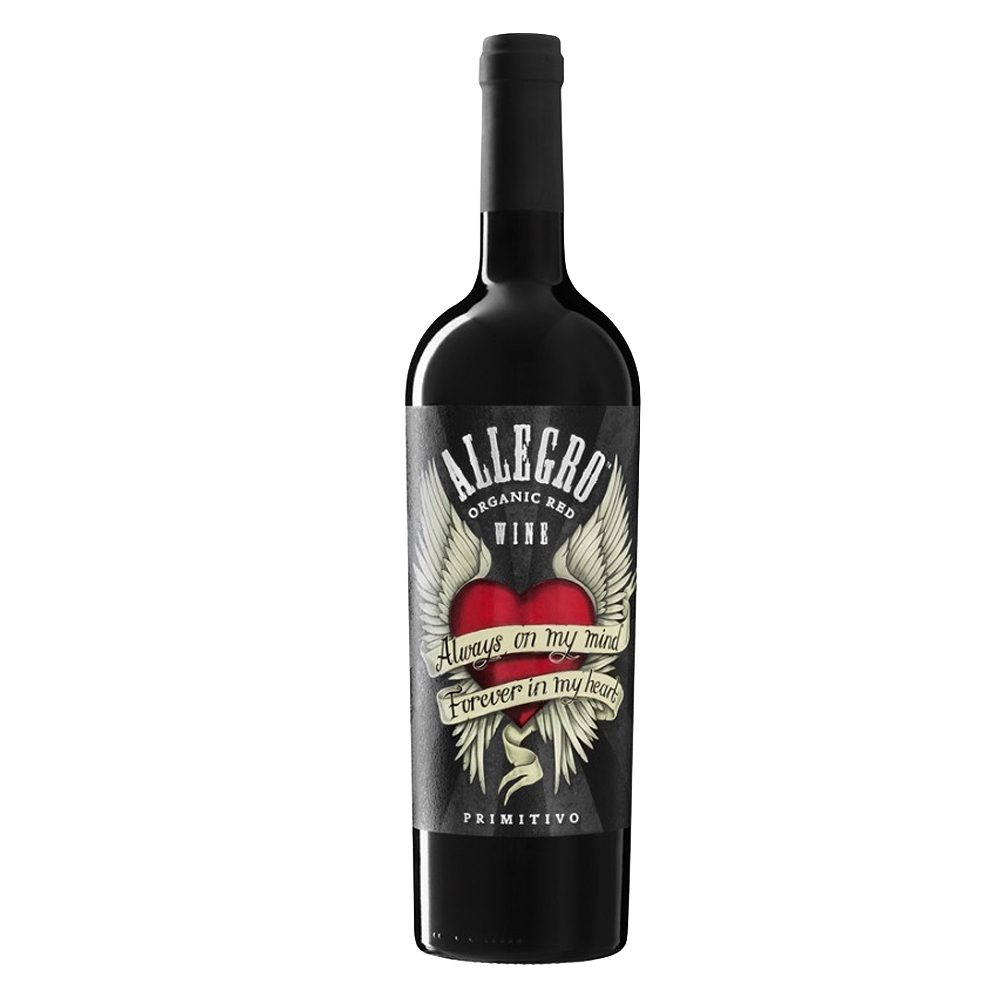 Wino Allegro Primitivo Organic Wine 14% czerwone wytrawne 750 ml