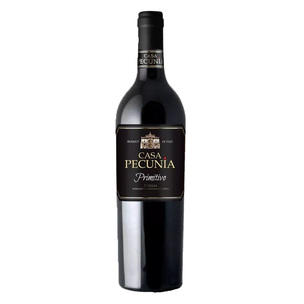 Wino Casa Pecunia Primitivo 13% czerwone półwytrawne 750 ml