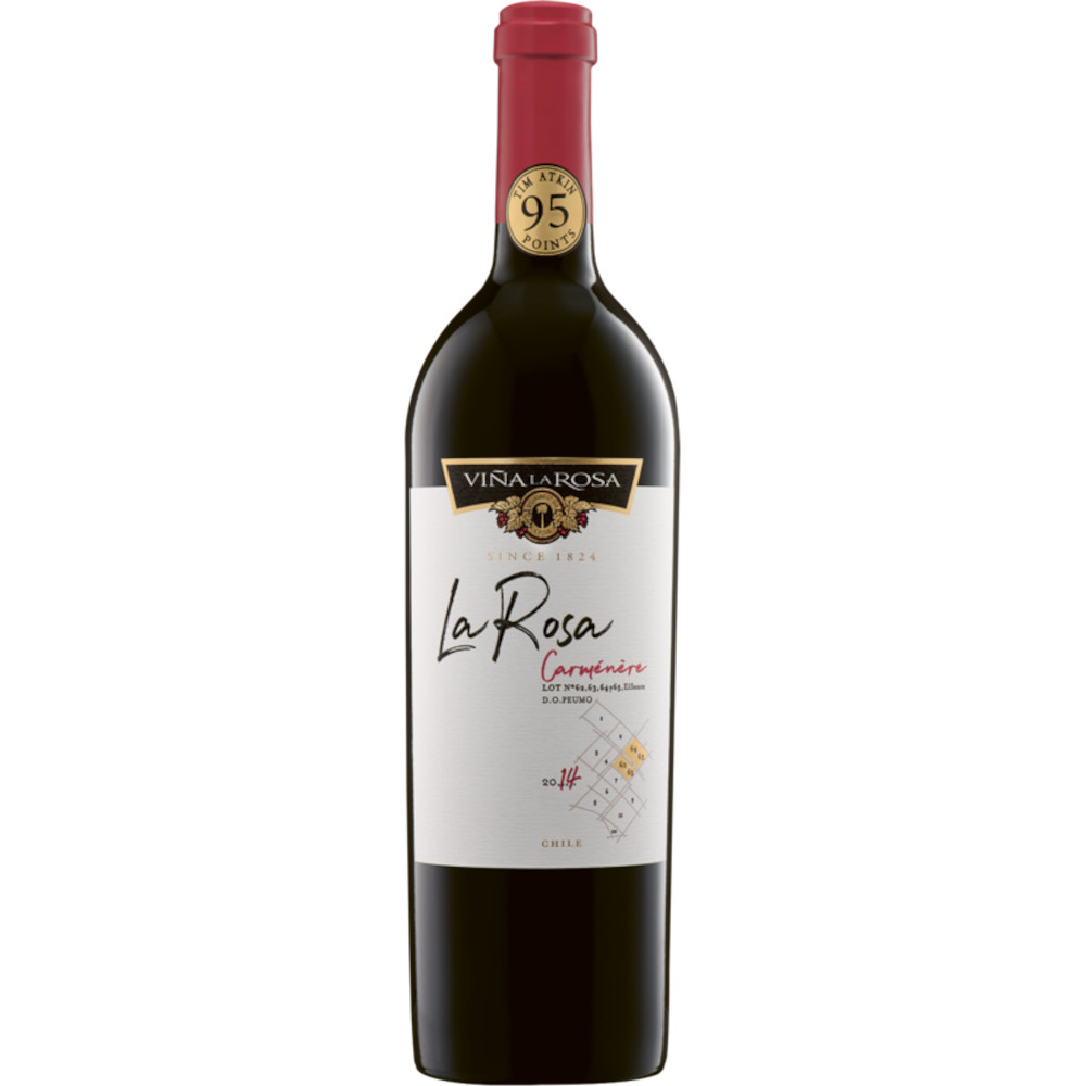 Wino La Rosa Carménère czerwone wytrawne 14% 750 ml