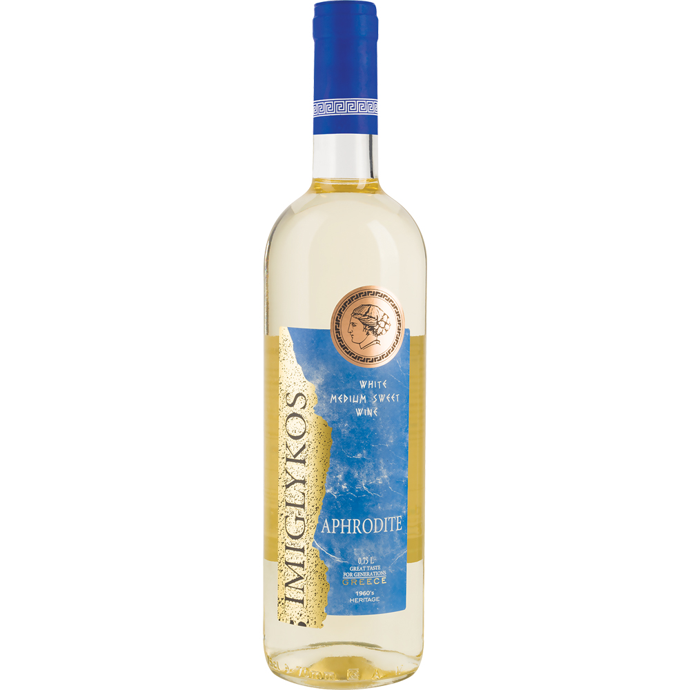 Wino Imiglykos Aphrodite 11% białe półsłodkie 750 ml