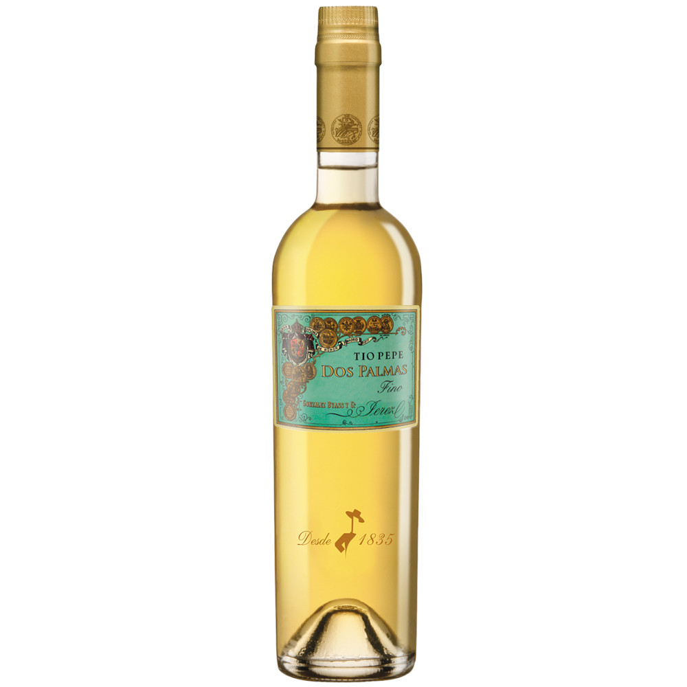 Wino Tío Pepe Dos Palmas Fino 15,5% Białe Wytrawne 500 ml