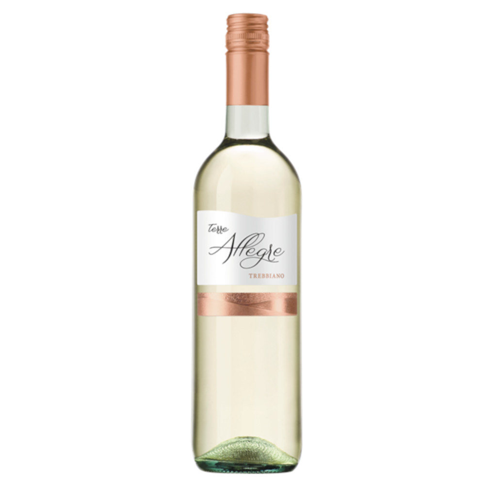 Wino Terre Allegre Trebbiano 11% białe półwytrawne 750 ml