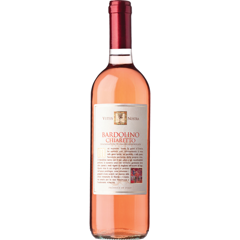 Wino Vitis Nostra Bardolino Chiaretto Rose 12% różowe wytrawne 750 ml