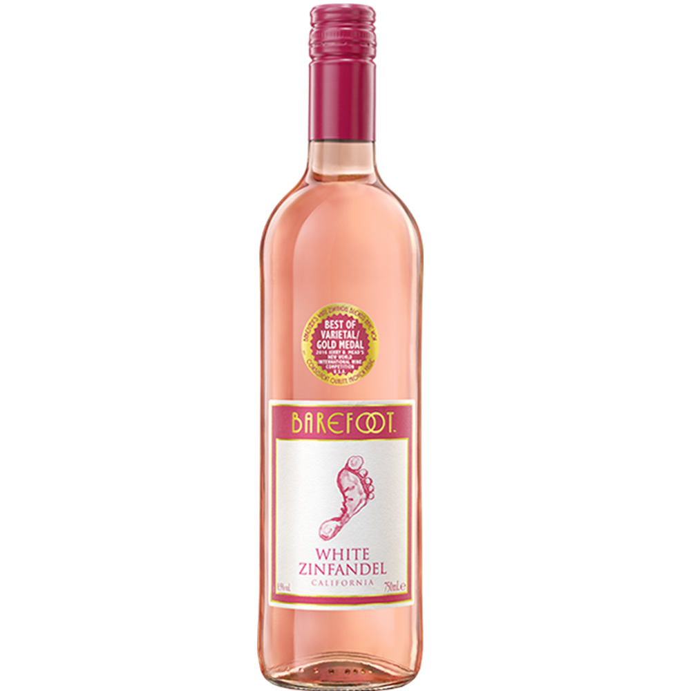 Wino Barefood White Zinfandel 9,5 % różowe półwytrawne 750 ml