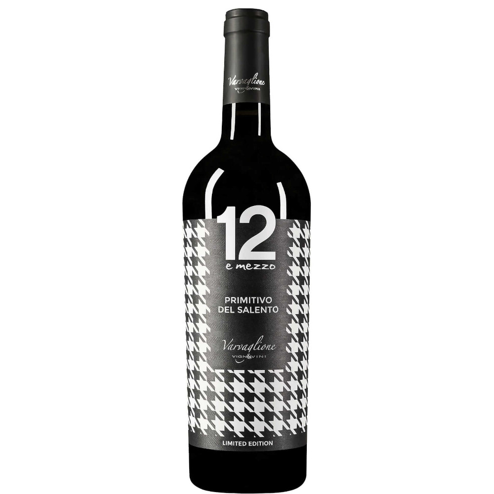 Wino 12 e Mezzo Primitivo del Salento 12,5% czerwone półwytrawne 750 ml