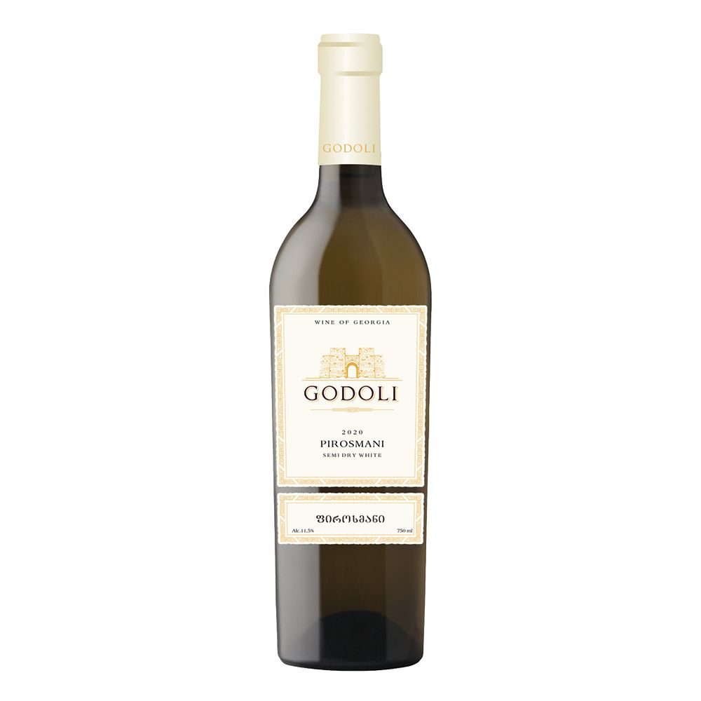 Wino Godoli Pirosmani 12,5% białe półwytrawne 750 ml