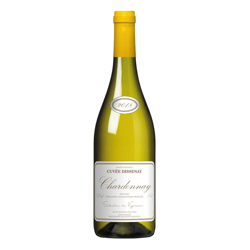 Wino Cuvee Dissenay Chardonnay 13% białe wytrawne 750 ml