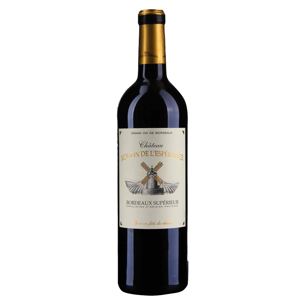 Wino Chateau Moulin de l'Esperance Bordeaux Superieur AOP 14,5% czerwone wytrawne 750 ml