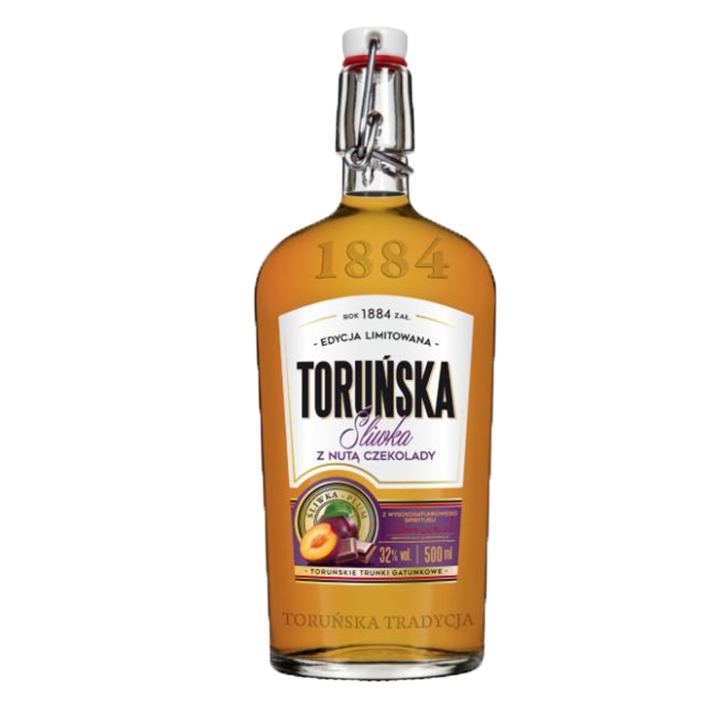 Wódka Toruńska Śliwka Z Nutą Czekolady 32% 500 ml