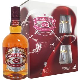 Whisky Chivas Regal 12 YO 40% 700 ml + 2 szklanki