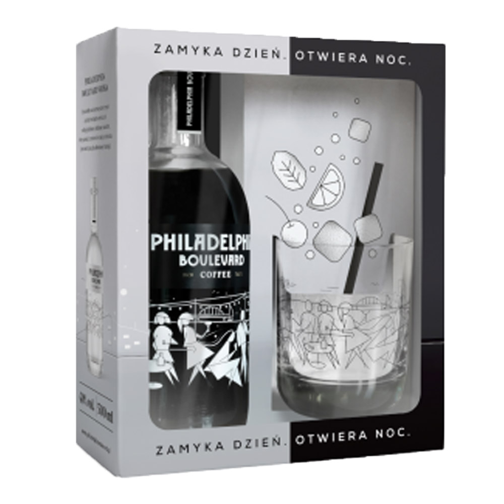 Likier Philadelphia Boulevard Coffee on-pack 32% 500 ml