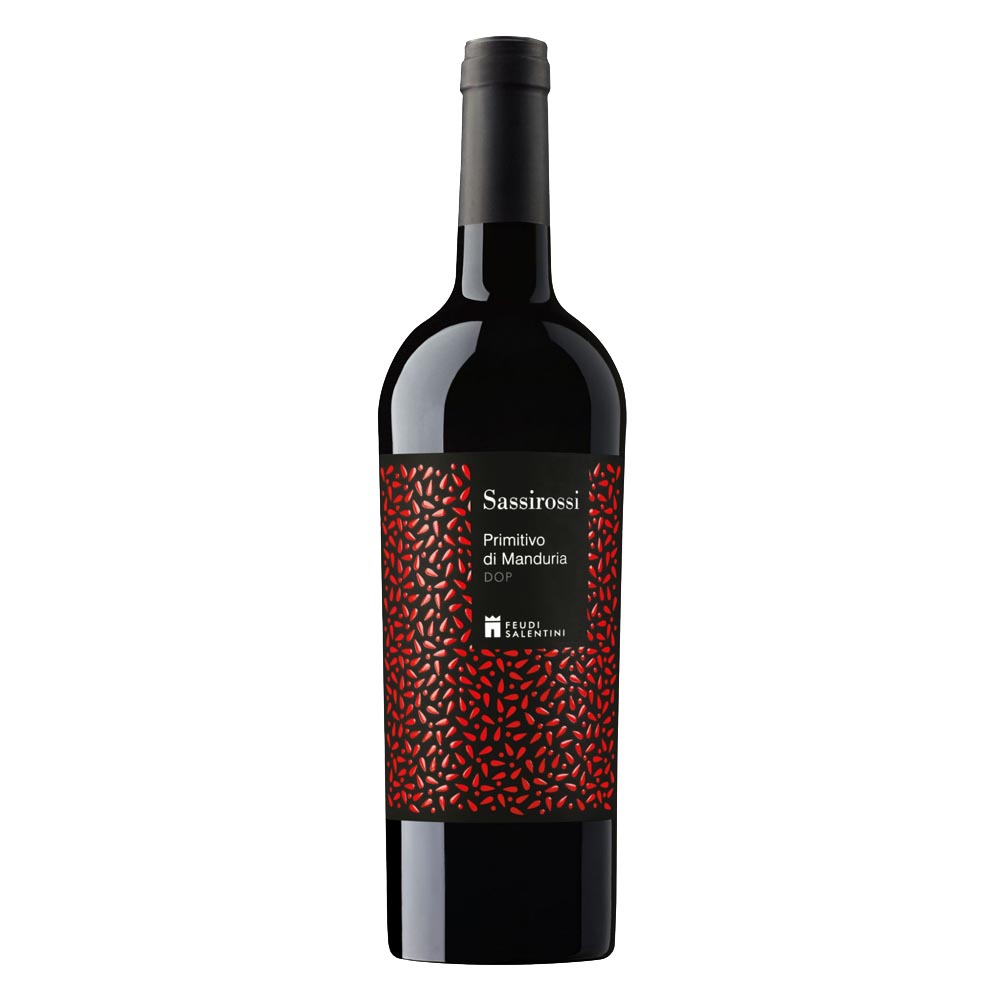 Wino Feudi Salentini Sassirossi Primitivo Di Manduria 14% wytrawne czerwone 750 ml