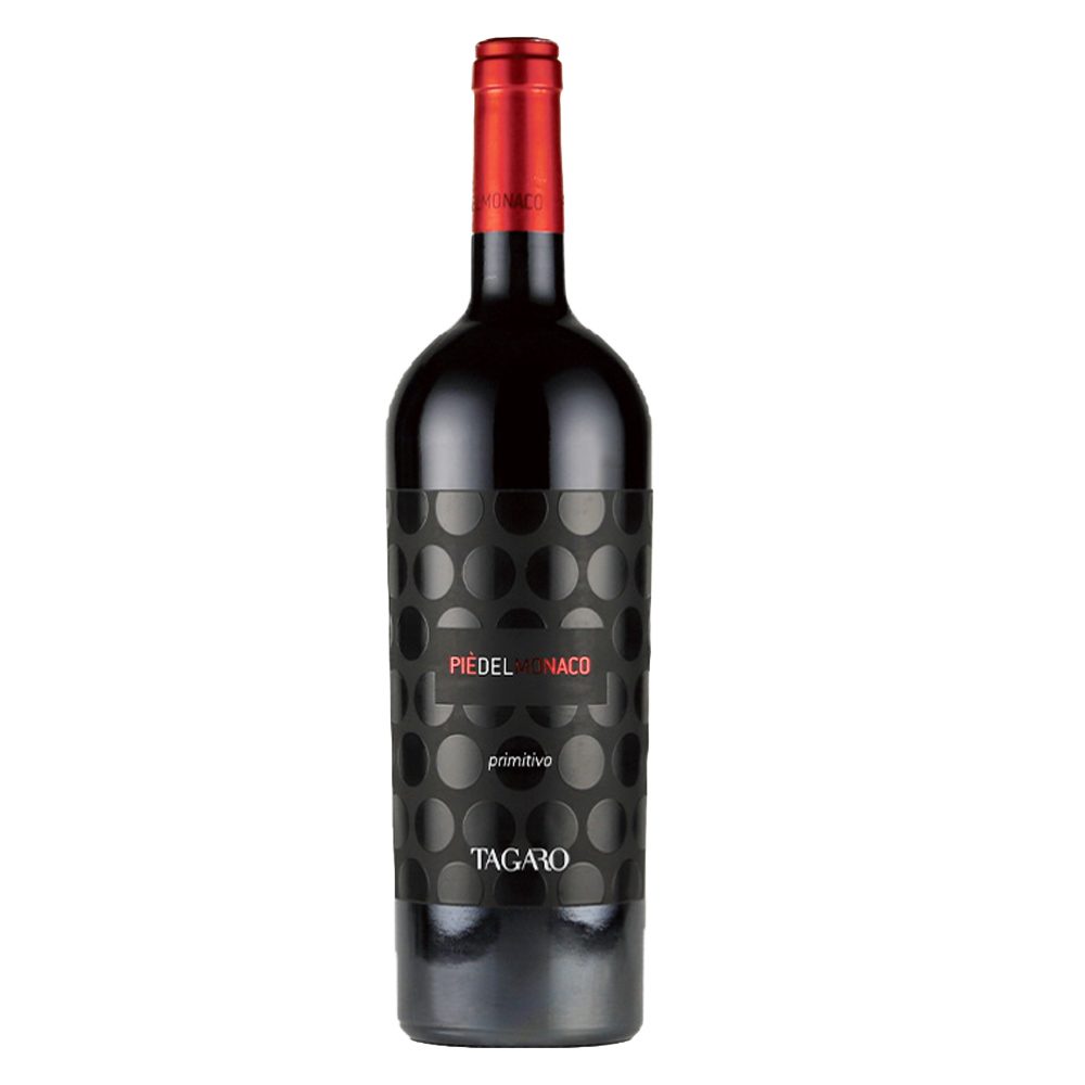 Wino Tagaro Pie Del Monaco Primitivo Valle Daria 15% wytrawne czerwone 750 ml