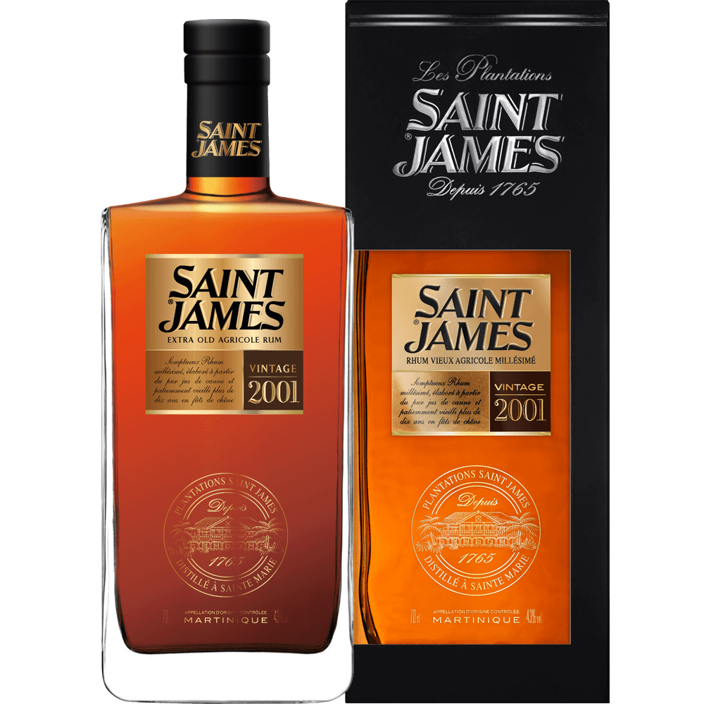 Rum Agricole Saint James 2001 43% 700 ml kartonik