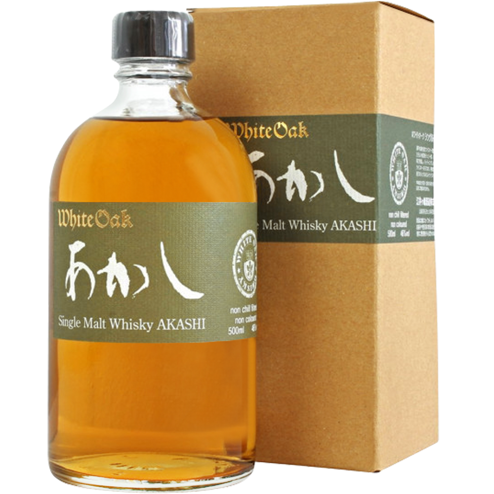 Whisky Akashi Japanese Single Malt kartonik 46% 500 ml