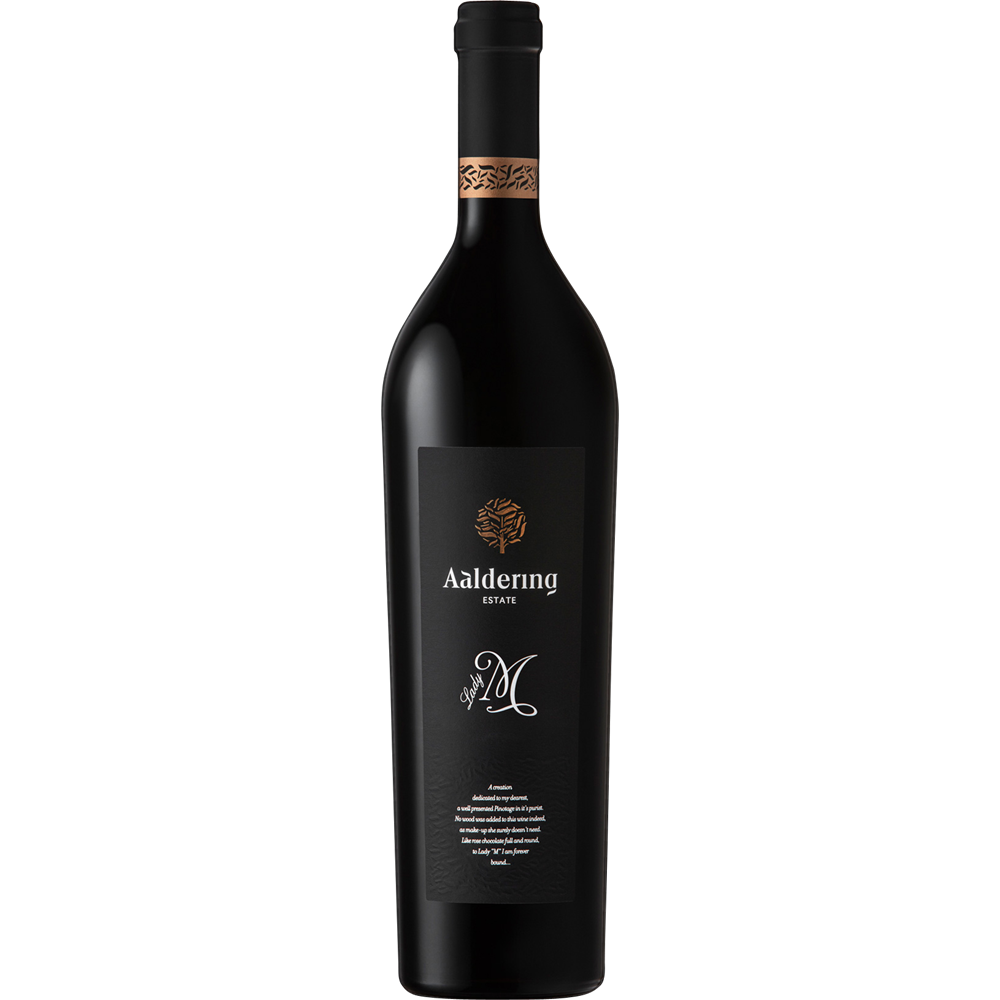 Wino Aaldering Lady M Pinotage 2019 14,5% czerwone wytrawne 750 ml