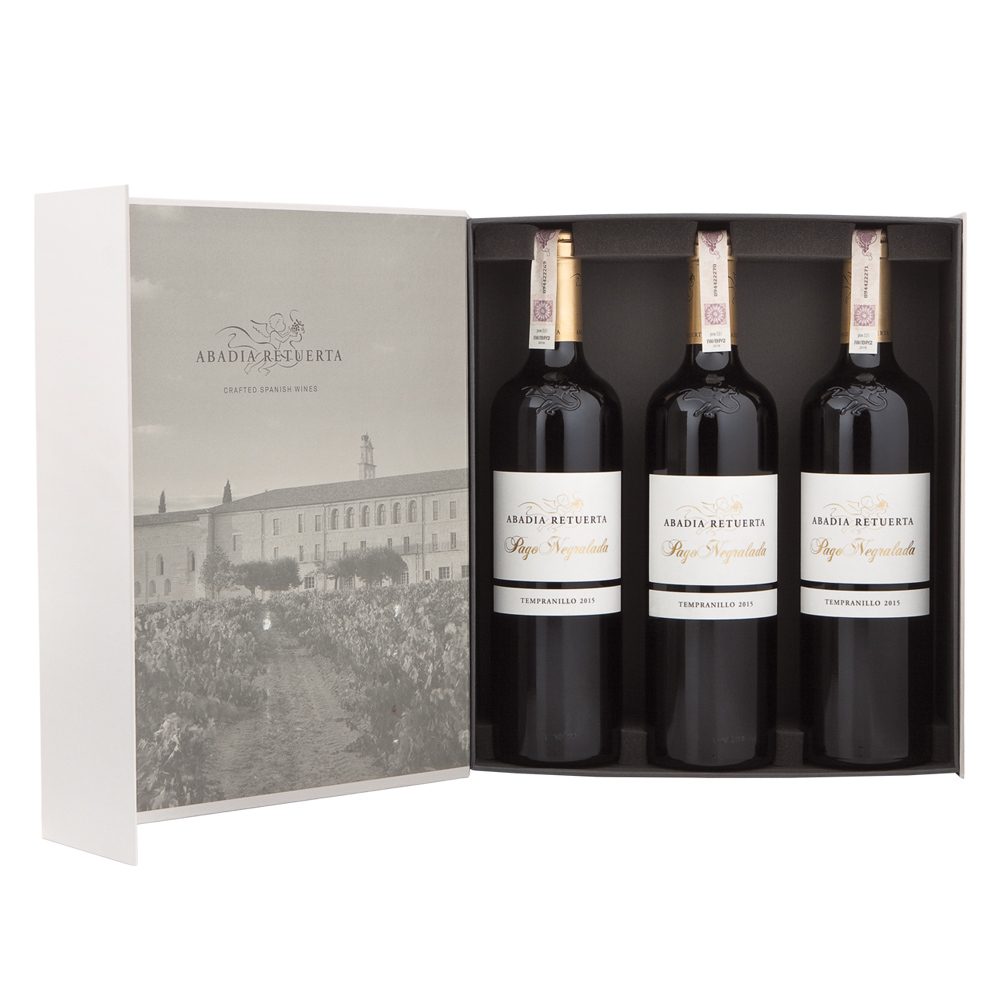 Wino Abadia Retuerta Pago Negralada 14,5% czerwone wytrawne 750 ml x 3 butelki w pudełku