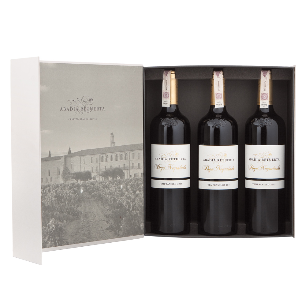 Wino Abadia Retuerta Pago Negralada 14,5% czerwone wytrawne 750 ml x 3 butelki w pudełku