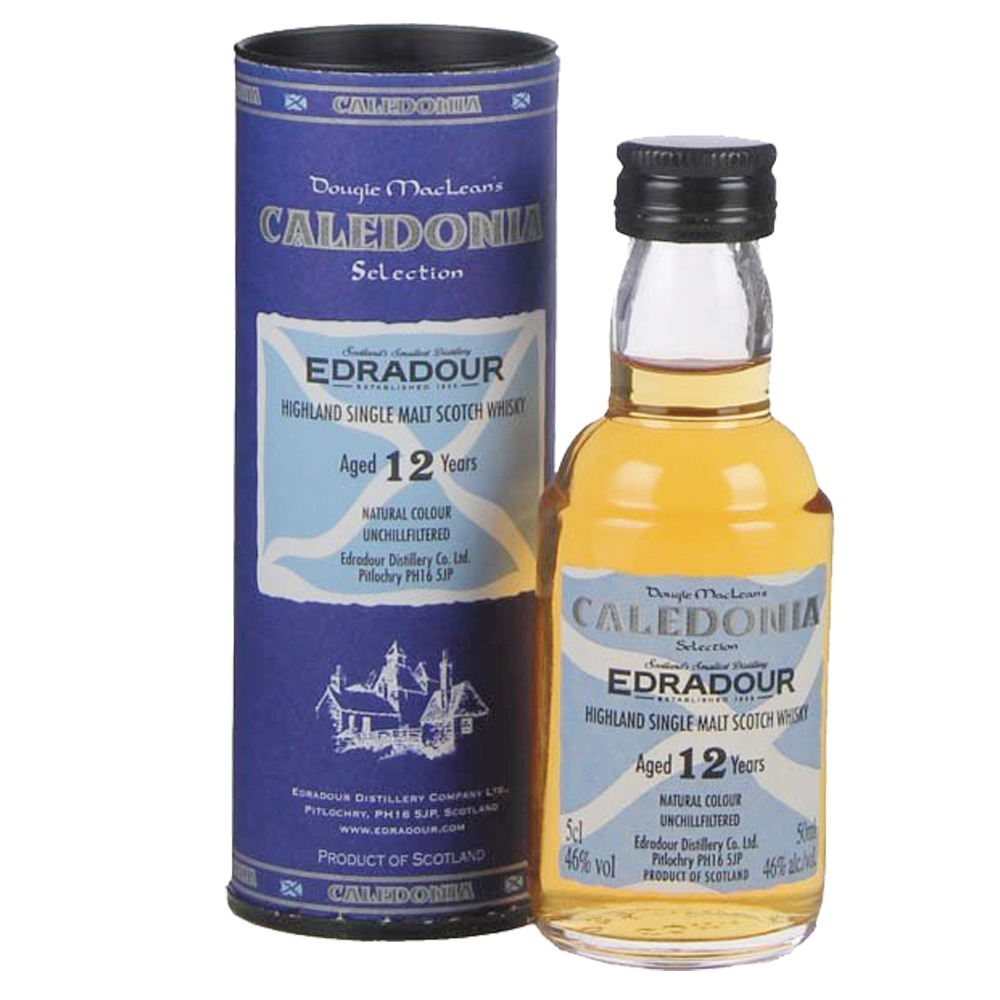 Whisky Edradour 12 YO Caledonia Highland Single Malt Scotch Whisky 46% 50 ml
