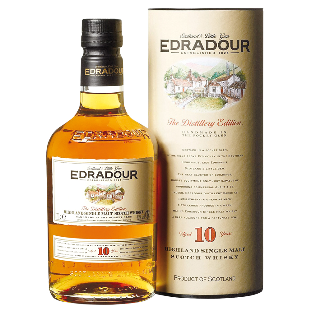 Whisky Edradour 10 YO Higland Single Malt Scotch 40% 700 ml