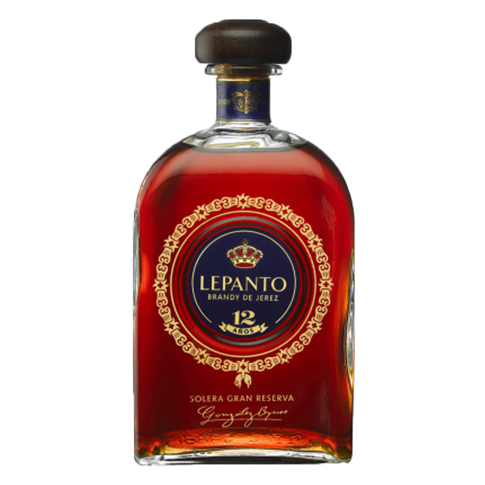 Brandy Lepanto Brandy de Jerez 12 Solera Gran Reserva 36% 700 ml z kieliszkiem