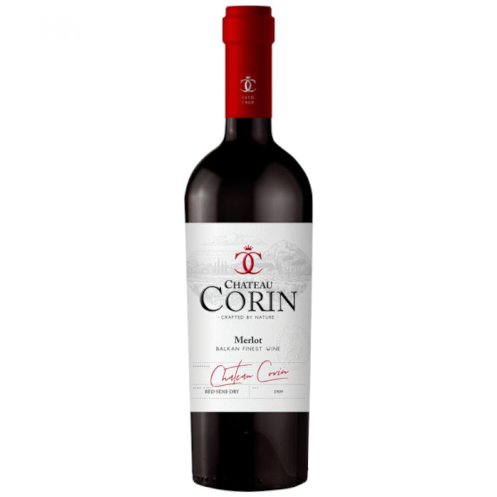 Wino Chateau Corin Merlot 11% Czerwone Półwytrawne 750 ml