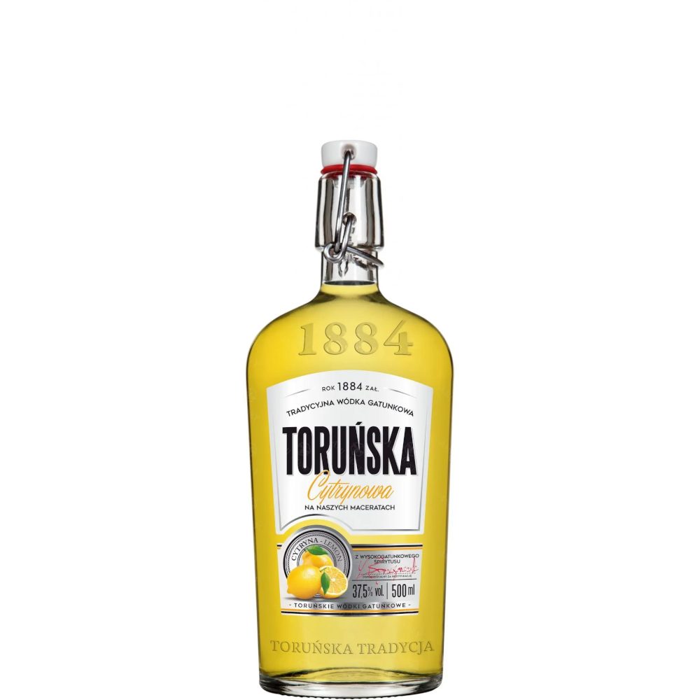 Wódka Toruńska Cytrynowa 37,5% 500 ml
