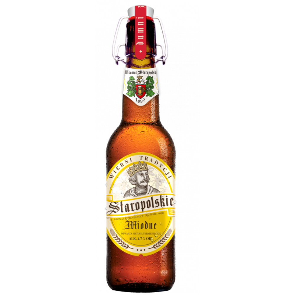Piwo Browar Staropolski Miodne 4,7% 500 ml