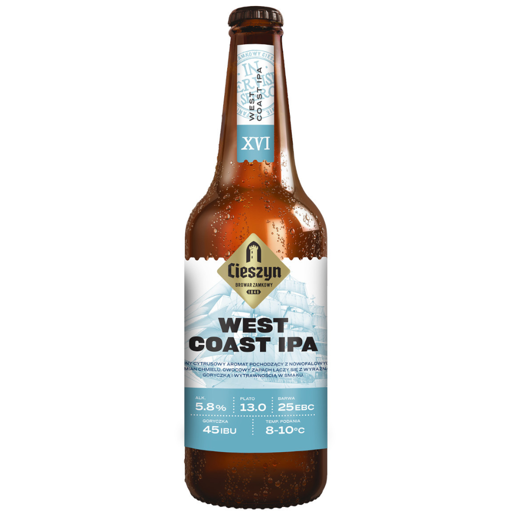 Piwo Cieszyn West Coast IPA 5,8% 500 ml