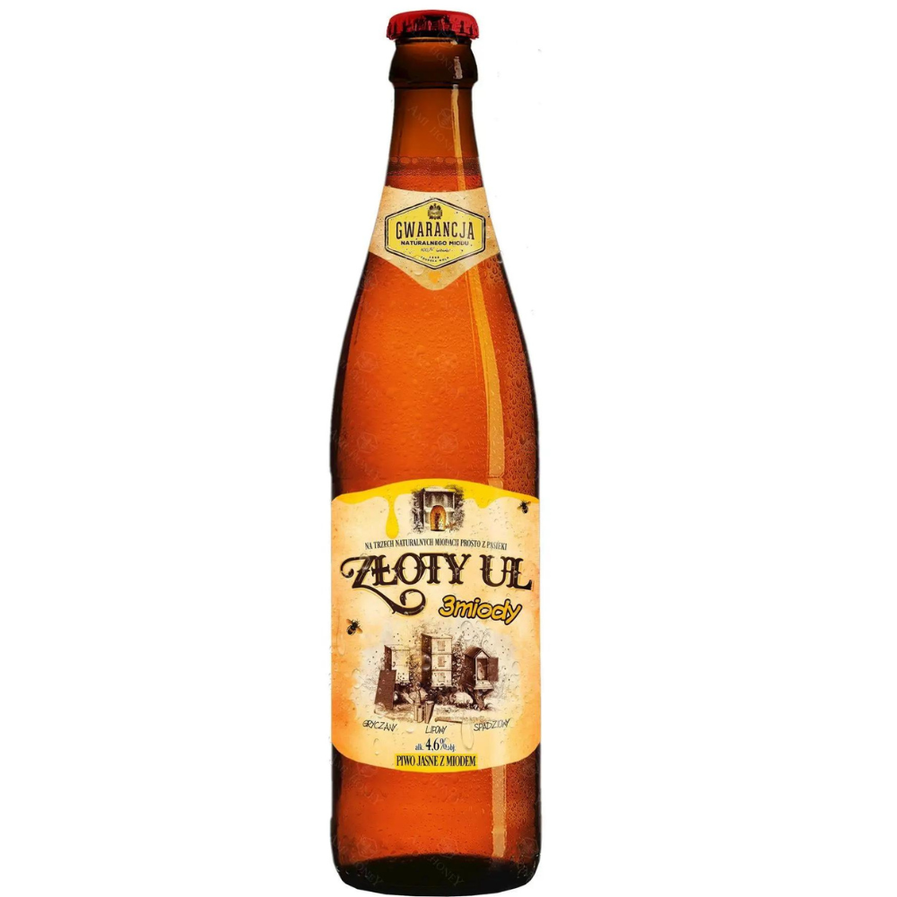 Piwo Browar Staropolski Złoty Ul 3 Miody 4,6% 500 ml