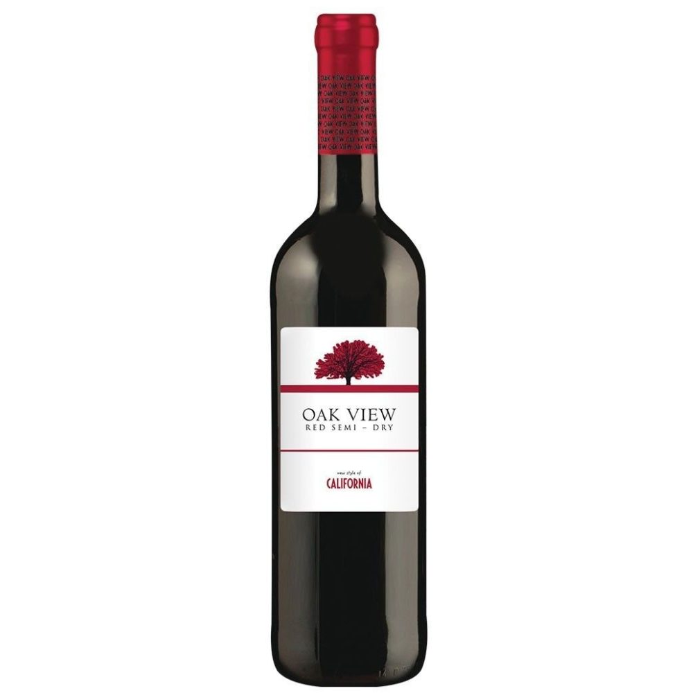 Wino Oak View 12,5% czerwone półwytrawne 750 ml