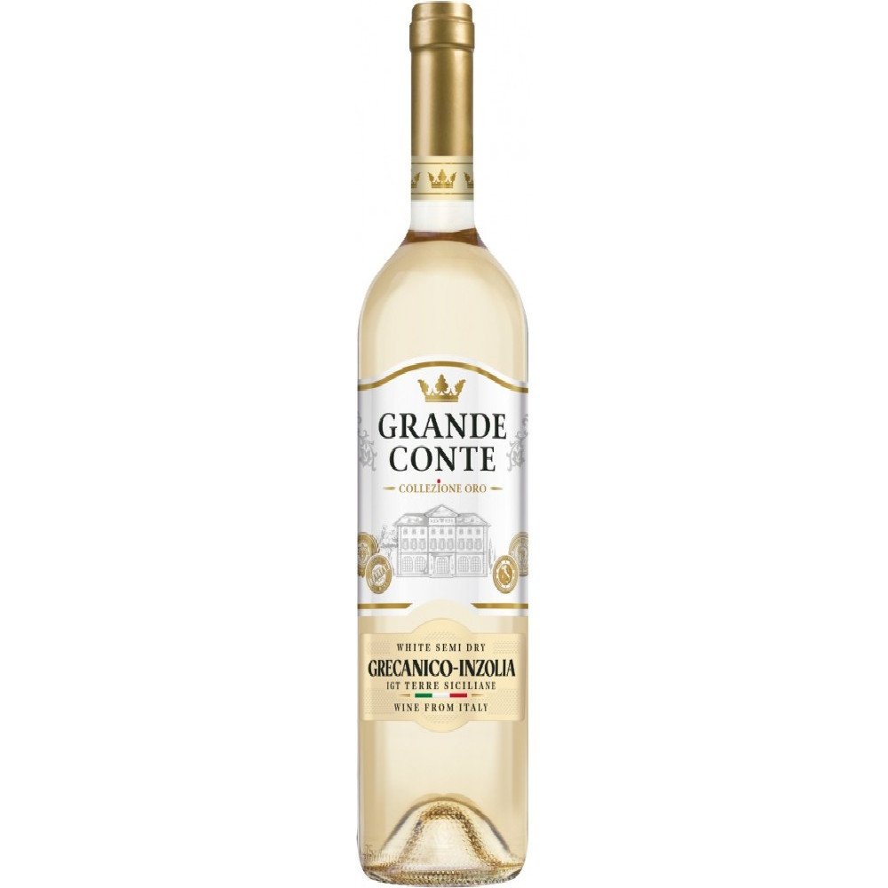 Wino Grande Conte Grecanic-Inzolia 11,5% białe wytrawne 750 ml