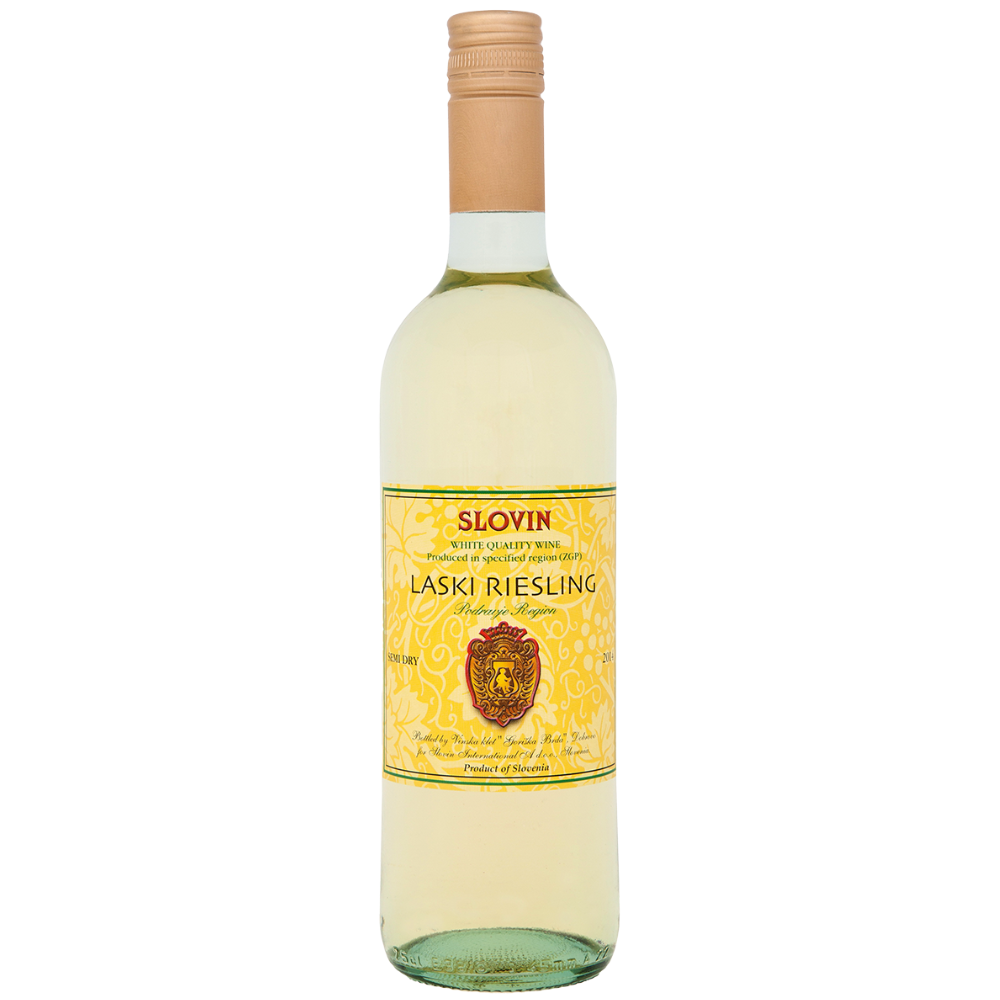 Wino Slovin Laski Riesling 11% białe półwytrawne 750 ml