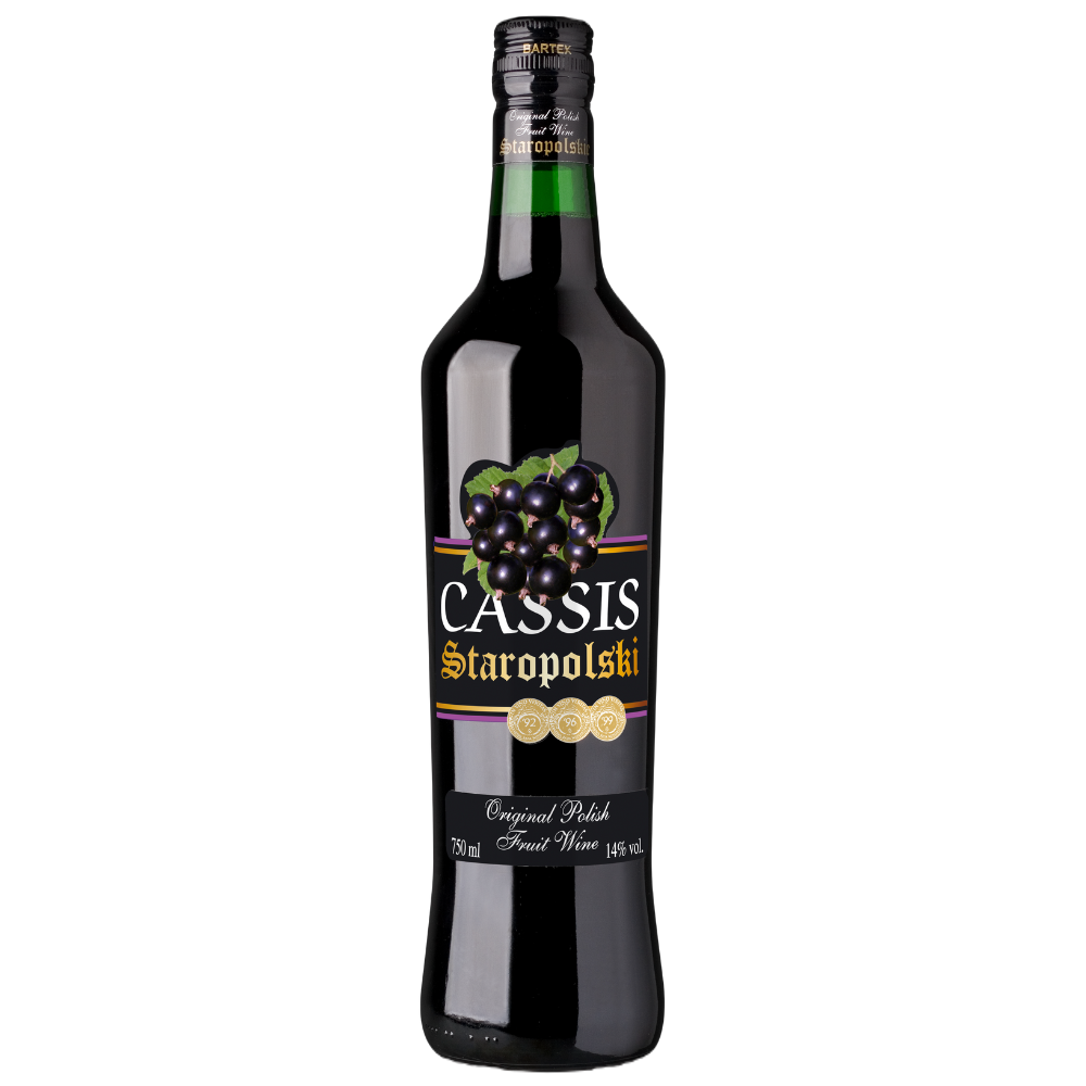 Wino Staropolski Cassis 14% czerowne słodkie 750 ml