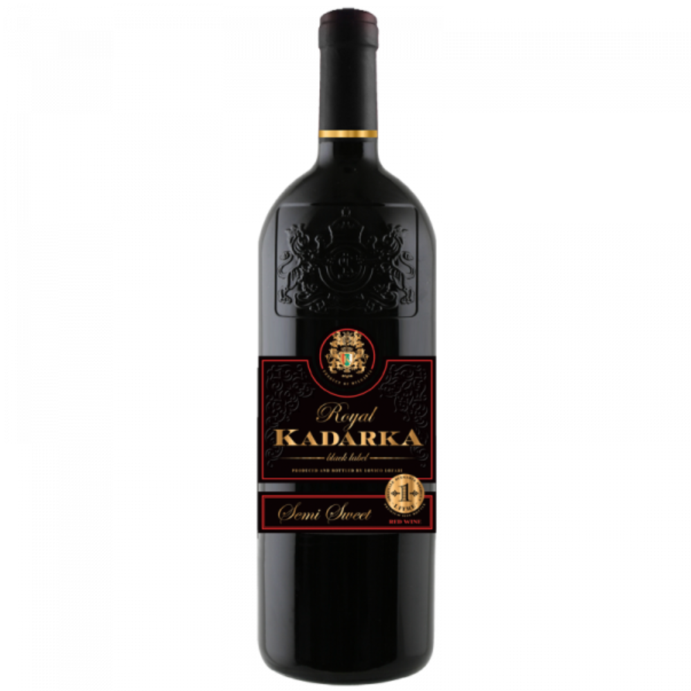 Wino Kadarka Royal 10,5% czerowne półsłodkie 1000 ml
