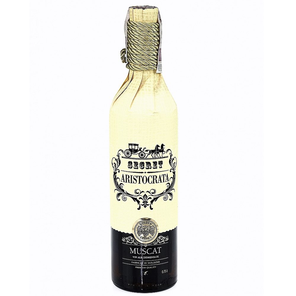 Wino Secret Aristocrata Muscat 11% białe półsłodkie 750 ml