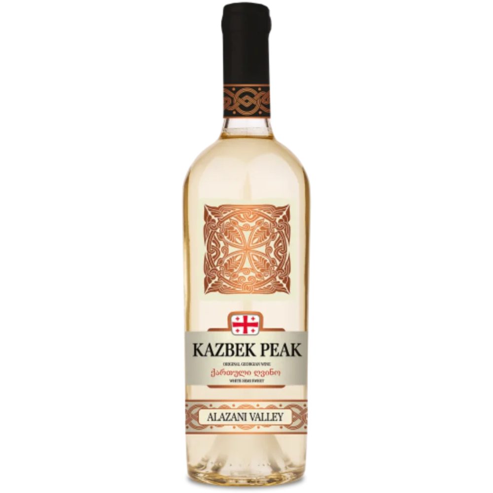 Wino Kazbek Peak Alazani Valley 12% białe półsłodkie 750 ml