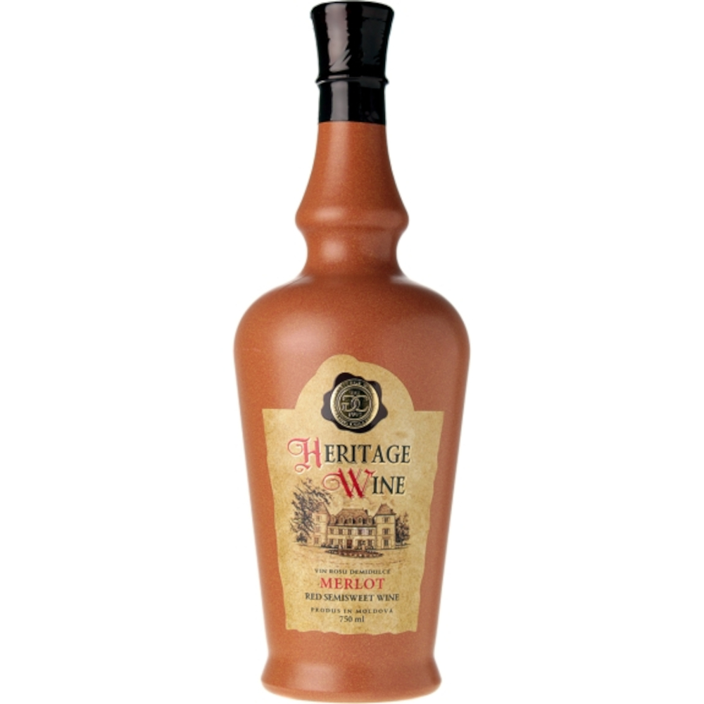Wino Heritage Merlot 12,5% czerwone półsłodkie 750 ml