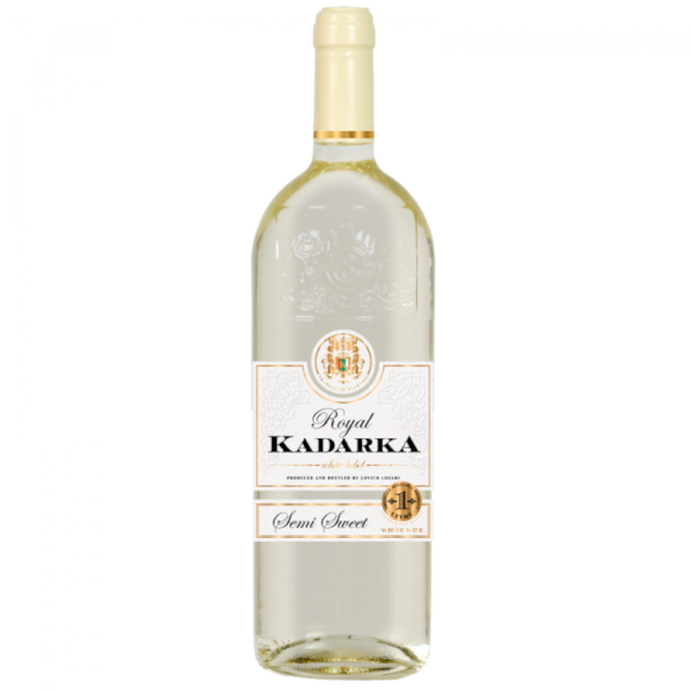 Wino Kadarka Muscat 11% białe półsłodkie 1000 ml