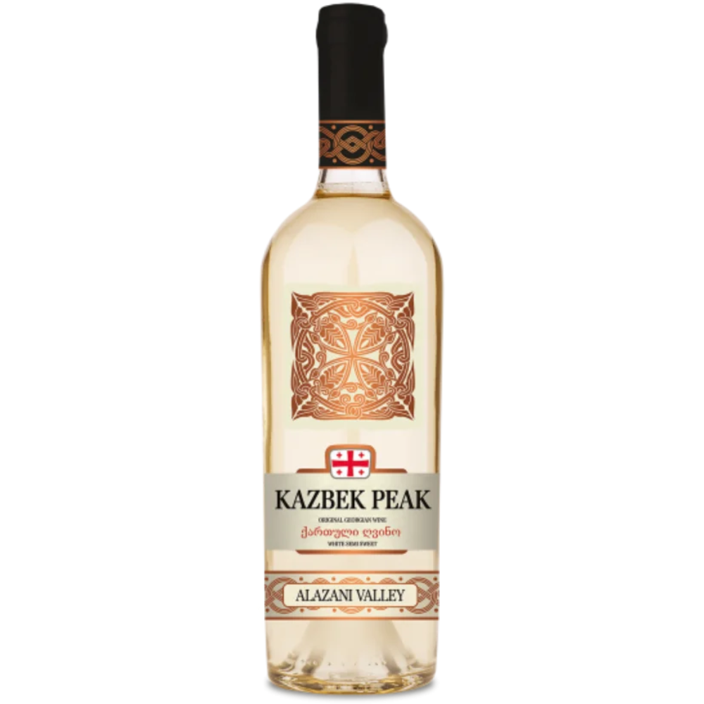 Wino Kazbek Peak Alazani Valley 12% białe półsłodkie 750 ml