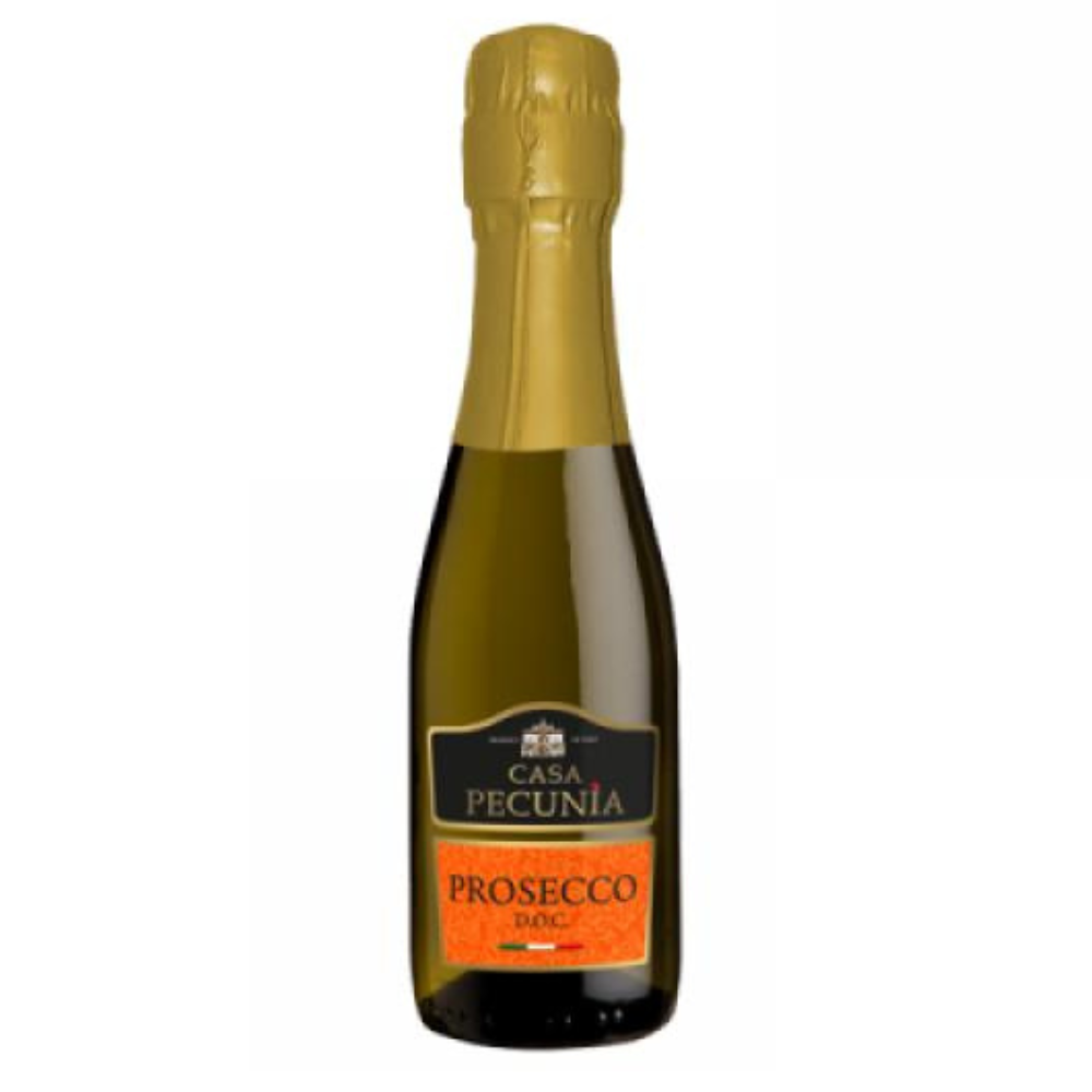 Wino Prosecco Casa Pecunia 10,5% białe wytrawne 200 ml