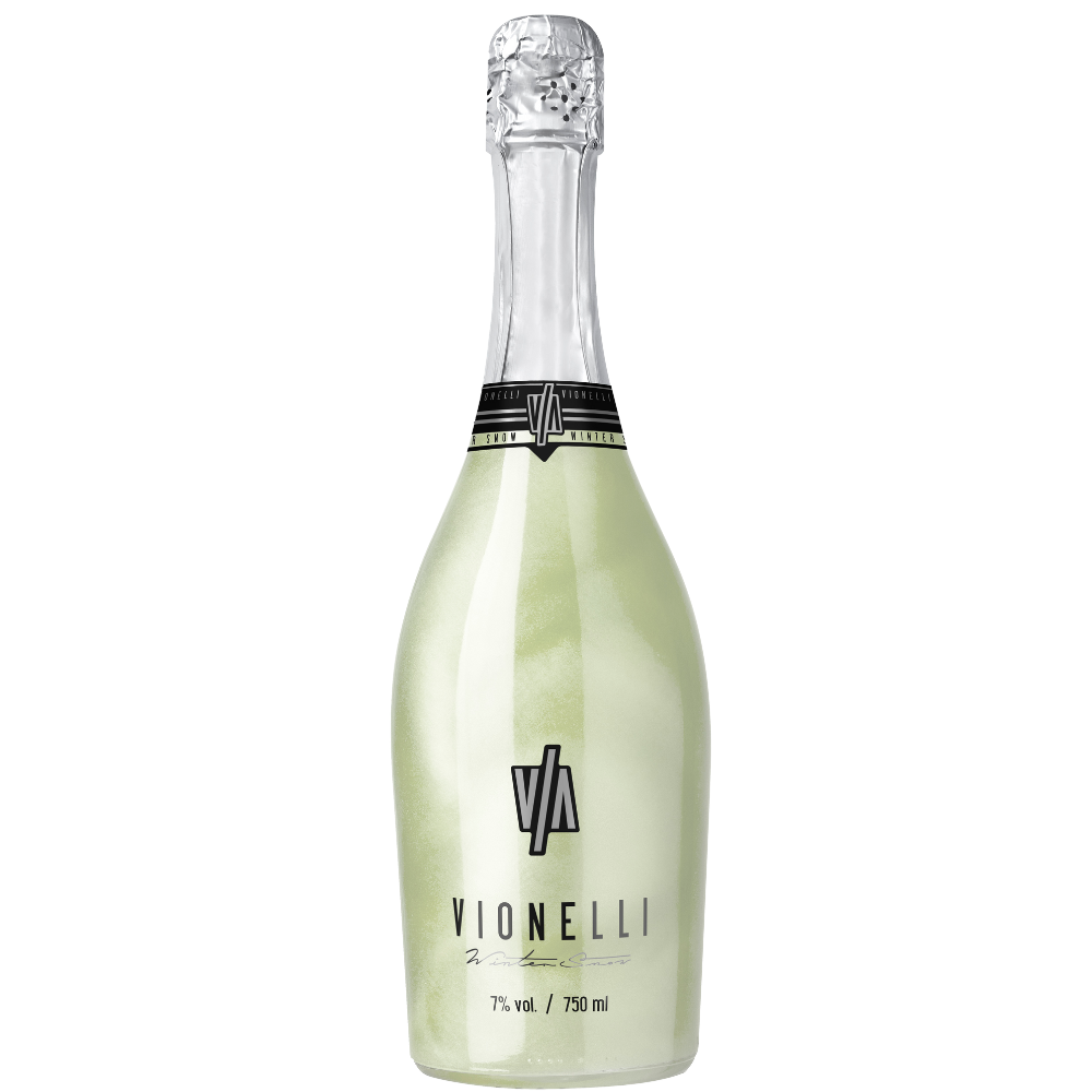 Wino Musujące Vionelli Winter Snow 7% białe półwytrawne 750 ml