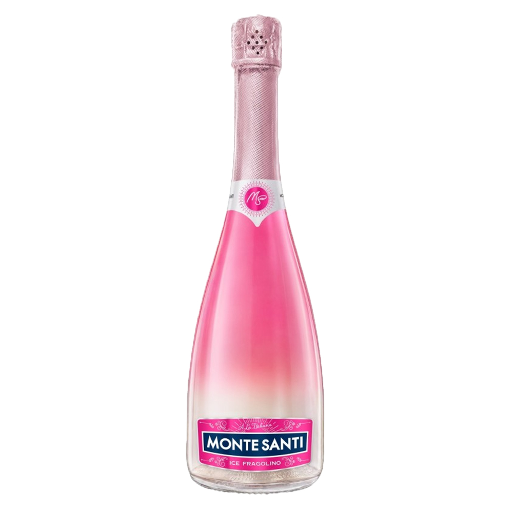 Wino musujące Monte Santi Ice Fragolino 9,5% białe półwytrawne 750 ml