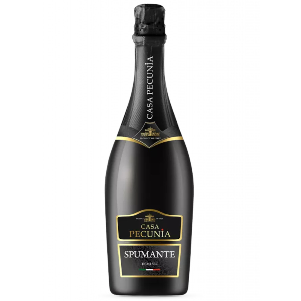 Wino Musujące Casa Pecunia Demi Sec 10,5% białe półwytrawne 750 ml