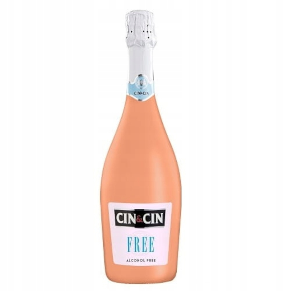 Wino Musujące Cin & Cin Free Alkohol Rose 0% różowe 750 ml