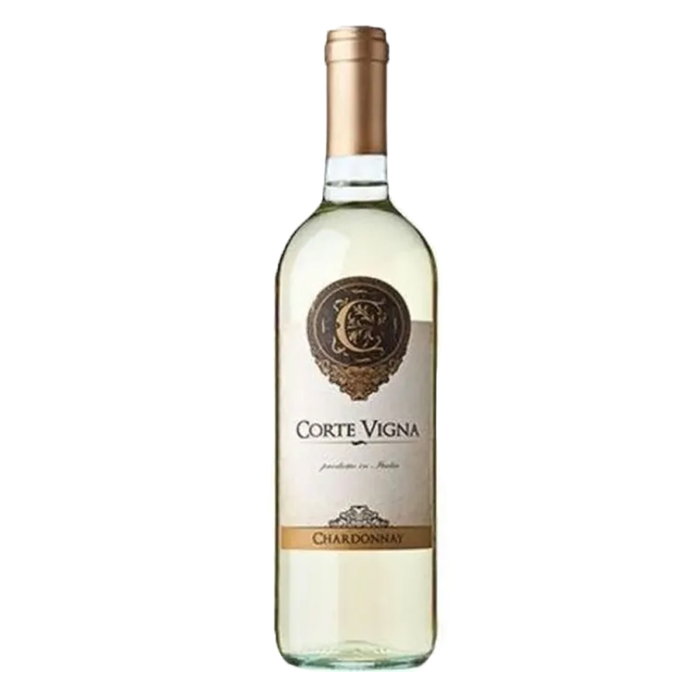 Wino Corte Vigna Chardonnay 11,5% białe półwytrawne 750 ml