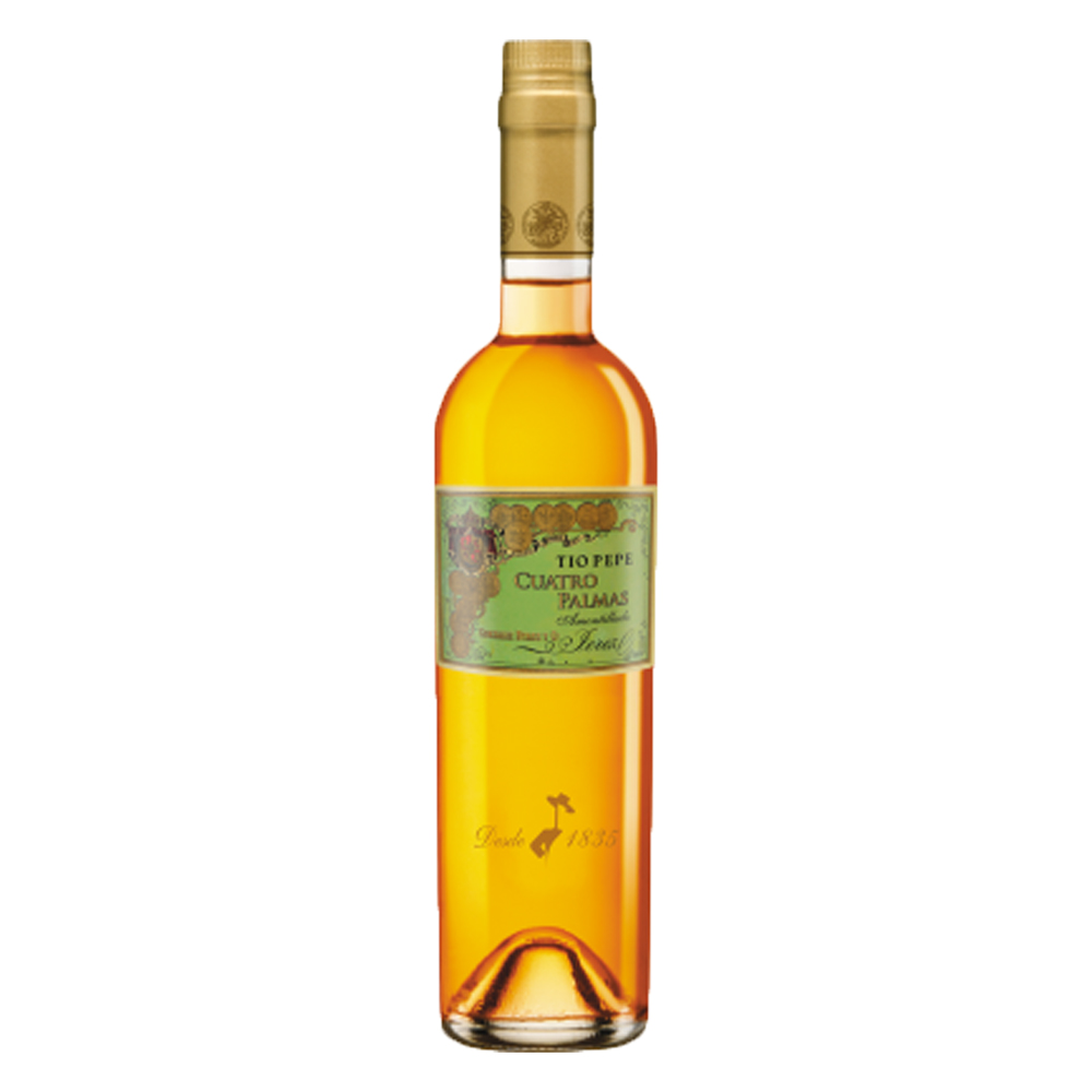 Wino Tio Pepe Cuatro Palmas Amontillado 21,5% czerwone półwytrawne 500 ml